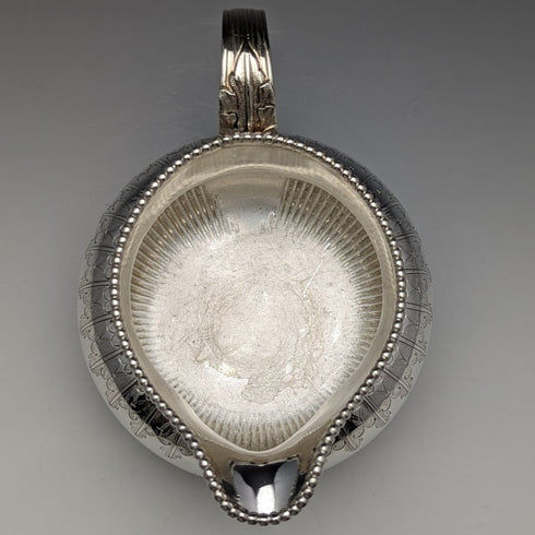 Around 1865 British antique silver plate cream jug